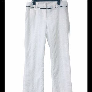 Oscar De La Renta Embroidered Pants Sz10